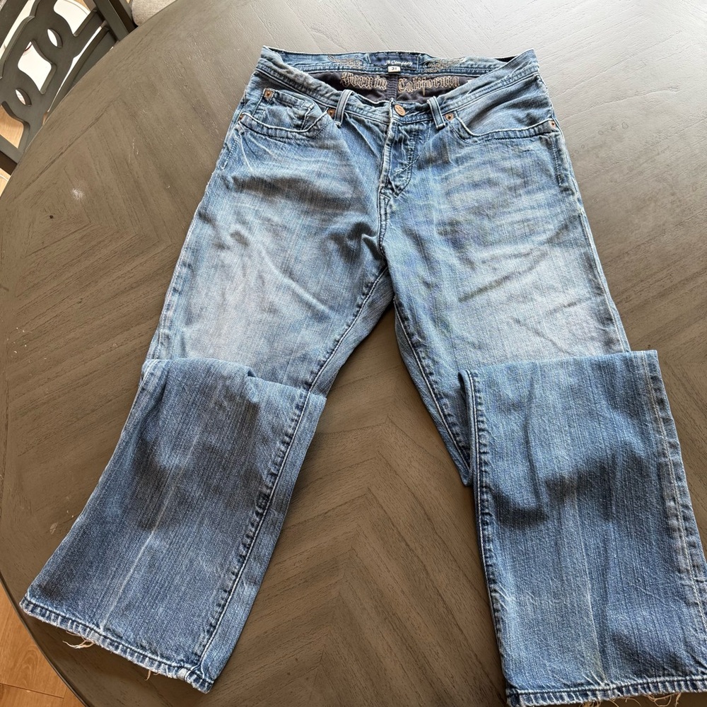 🔥 Vintage J & Company "Born in California"‎ Button Fly Jeans